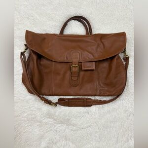 Coach Brown Leather Messenger Bag